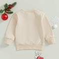 thumbnail image 6 of Toddler Baby Girl Christmas Outfit Bowknot  Sweatshirt Long Sleeve Sweater Shirt Pullover Top Fall Winter Xmas Holiday Clothes, 6 of 7