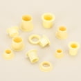 thumbnail image 7 of 6 Pack Flanged Sleeve Bearing, Plastic Bushing ID 10mm x OD 12mm x Length 10mm POM Bushing, Yellow, 7 of 7
