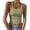 S Mint Green, variant on Womens Tank Tops U-Neck Ribbed Crop Tops for Women Stretchy Cropped Slim Camisole Tops for Women Summer Party Layering L Army Green