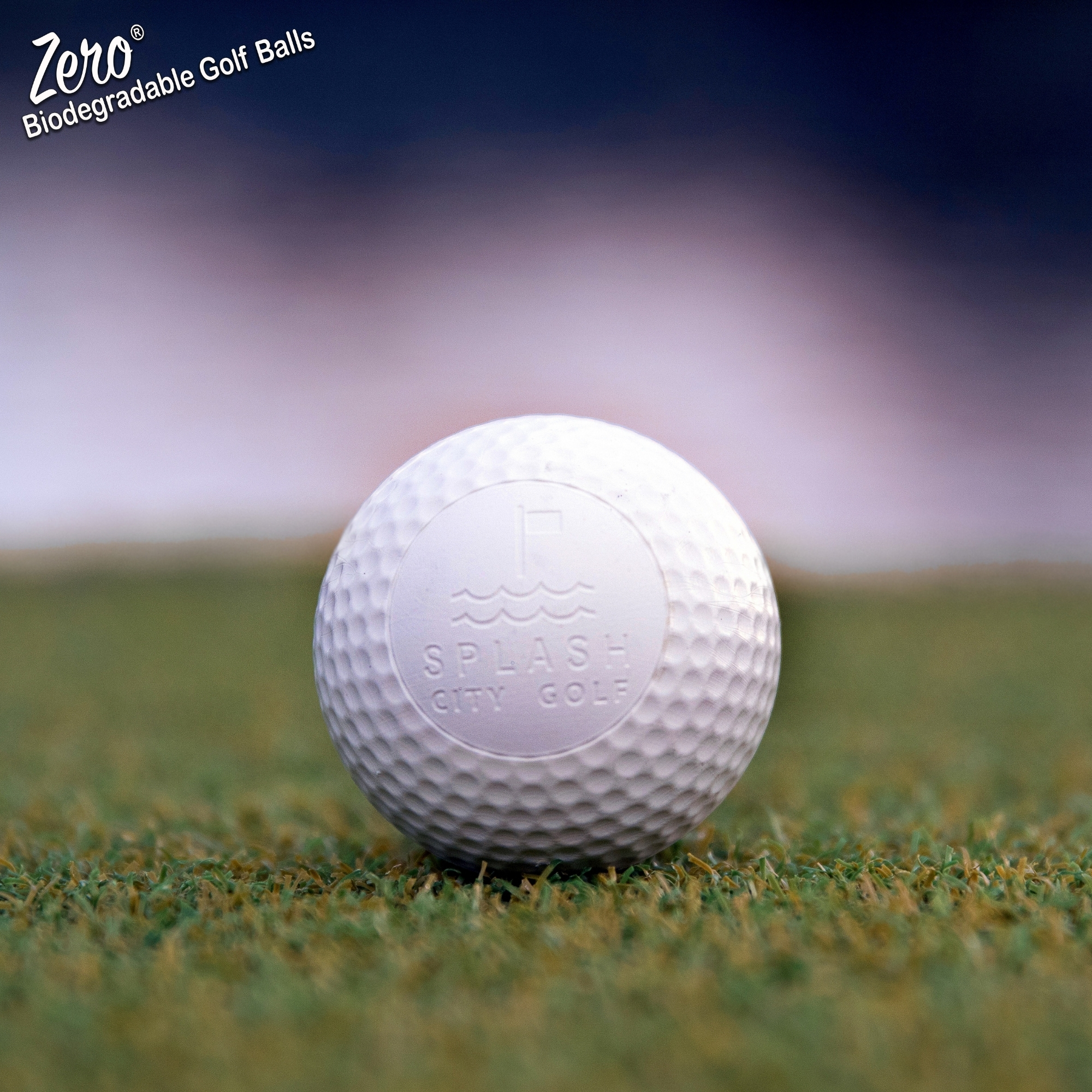 ZERO Biodegradable Golf Balls, 100 Count, Eco-Friendly, Made in USA