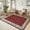 Red, variant on Hasoo 9' x 12' Area Rugs for Living Room Washable Vintage Floral Print Large Bedroom Indoor Modern Geometric Bordered Rug Soft Non Slip Carpet for Dining Room Apartment Office, Red