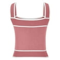 thumbnail image 4 of ZQUUVOU Tank Top For Women Square Neck Knit Summer Tops (Pink,L), 4 of 5