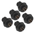 thumbnail image 1 of Aviation Wire Connector Plug, Easy Installation Snap In Locking Flame Retardant Thermoplastic PA66 Aviation Cable Connector 4 Pin  for Automation Equipment, 1 of 7