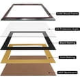 thumbnail image 3 of GraduationMall Certificate Documents Diploma Frame Glossy Cherry Real Wood with Black Mat 8.5 x 11 /11 x 14, 3 of 6