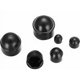 thumbnail image 4 of Dinheiro 145 Piezas Tapas de Pernos Tapas de Tornillos, Tuercas de Cúpula de Plástico, Protección de Tuercas Hexagonales, Pernos Tapas de Tuercas de Pernos Negros para Máquinas Muebles Vehículos -, 4 of 5