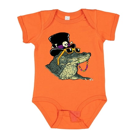 

Inktastic Mardi Gras Voodoo Gator Boys or Girls Baby Bodysuit