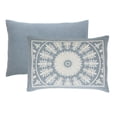 thumbnail image 3 of BNM Cotton Blend Classic Medallion Bedspread Set, King, Cerulean Blue, 3 of 5