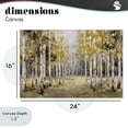 thumbnail image 4 of Stupell Industries Traditional Impressionist Birch Trees & Fall Leaves Canvas Art, 24 x 16, by Jacky Ngan, 4 of 8