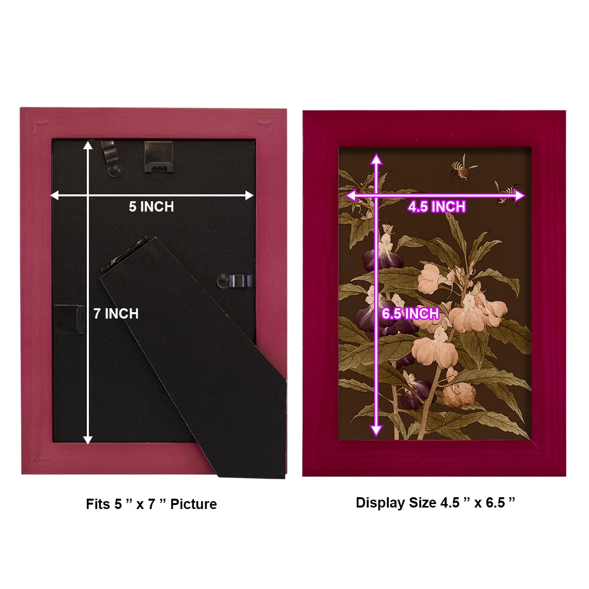 Asian Brocade IV - Framed Print w/glass - Cherry Red