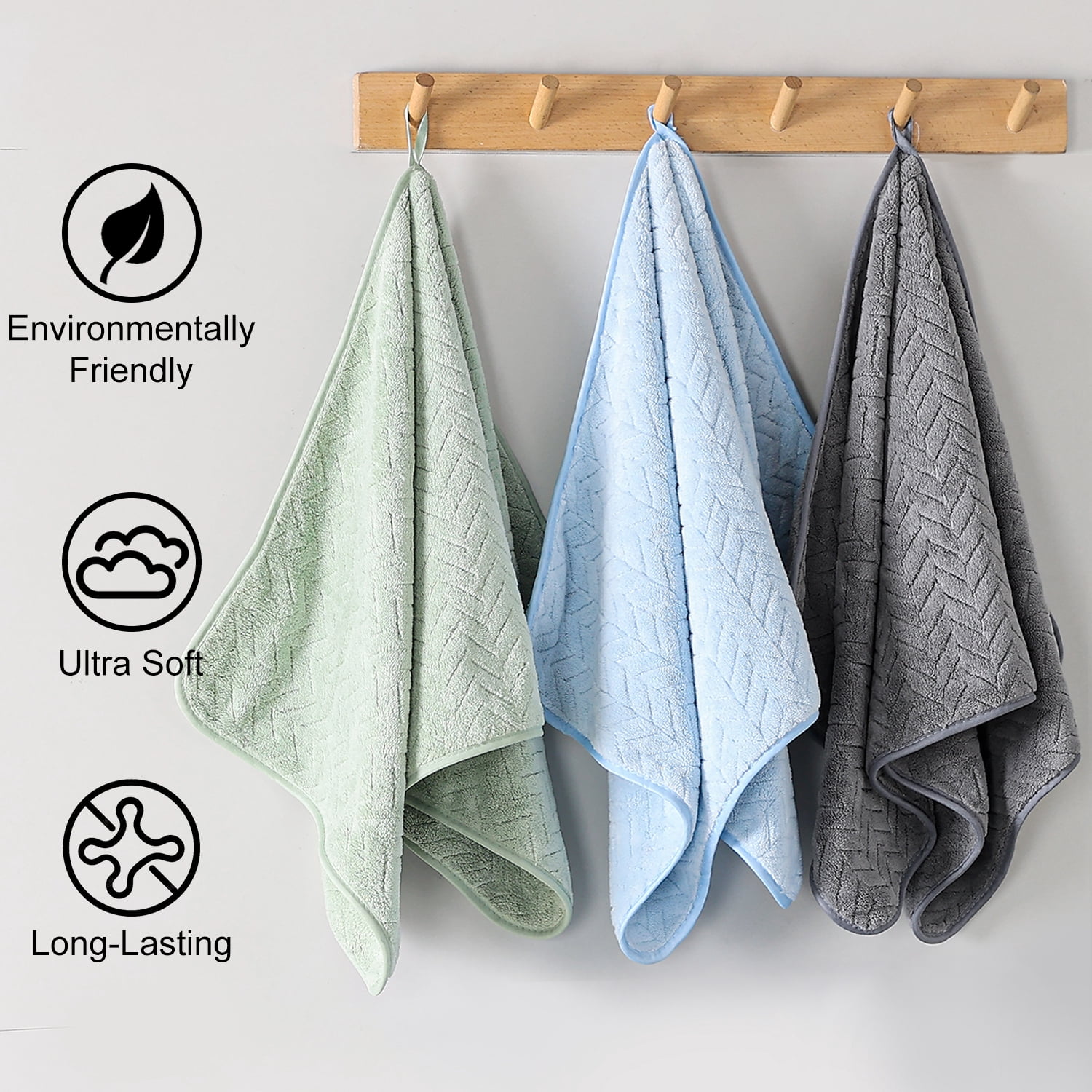 Beartech 8 Piece Bath Towel Set |2 Oversized Large Bath Towels Sheet, 2 Hand Towels & 4 Washcloths| Ultra Soft Towel Set Highly Absorbent Quick Dry Hotel Towel Collection