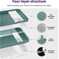 thumbnail image 3 of Designed for Pixel 8 Case, [Military-Grade Drop Protection][Anti-Scratch Microfiber Lining] Silicone Slim Thin Shockproof Phone Case for Google Pixel 8 (Pine Green), 3 of 13