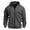 Grey, variant on Men's Zip Up Hoodie Sweatshirt Embroidered Badge Detail With Pocket Casual Outdoor Athletic Jacket Pullover Long Sleeve Comfortable Blend Layer for Sports Training Daily Wear