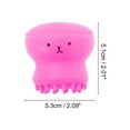 thumbnail image 4 of Unique Bargains 1 Pc Silicone Facial Cleansing Brush Octopus Shape 2.01"x2.09" Rose Red, 4 of 6