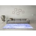 thumbnail image 3 of Ahgly Company Machine Washable Indoor Square Persian Blue Traditional Area Rugs, 6' Square, 3 of 4
