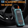 thumbnail image 5 of Acmount Jump Starter Air Compressor, 3000A Car Jump Start with 150PSI Tire Inflator, 12V Battery Jumper for 9.0 Gas and 8.0L Diesel Engines, Blue, 5 of 6