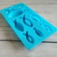 thumbnail image 4 of ziyahi Silicone Forme de Poisson Moule de Remplacement Pâtisseries Anti-Adhésives Anti-Rouille Souple Glaçons Cube Résine Pudding Gâteau Moule Outil de Moulage, 4 of 9