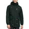 thumbnail image 5 of Yusimy Men's 3-in-1 Detachable Two-Piece Windproof Water-Repellent Jacket Zip-Front Pocket Long Sleeve Hooded Outdoor Jacket Solid Color Functional Outdoor Style, 5 of 6