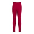 thumbnail image 4 of Miutii Kids Girls Yoga Dance Leggings Pants Compression Trousers Workout Fitness Athletic Sports Active Tights Burgundy 6, 4 of 7