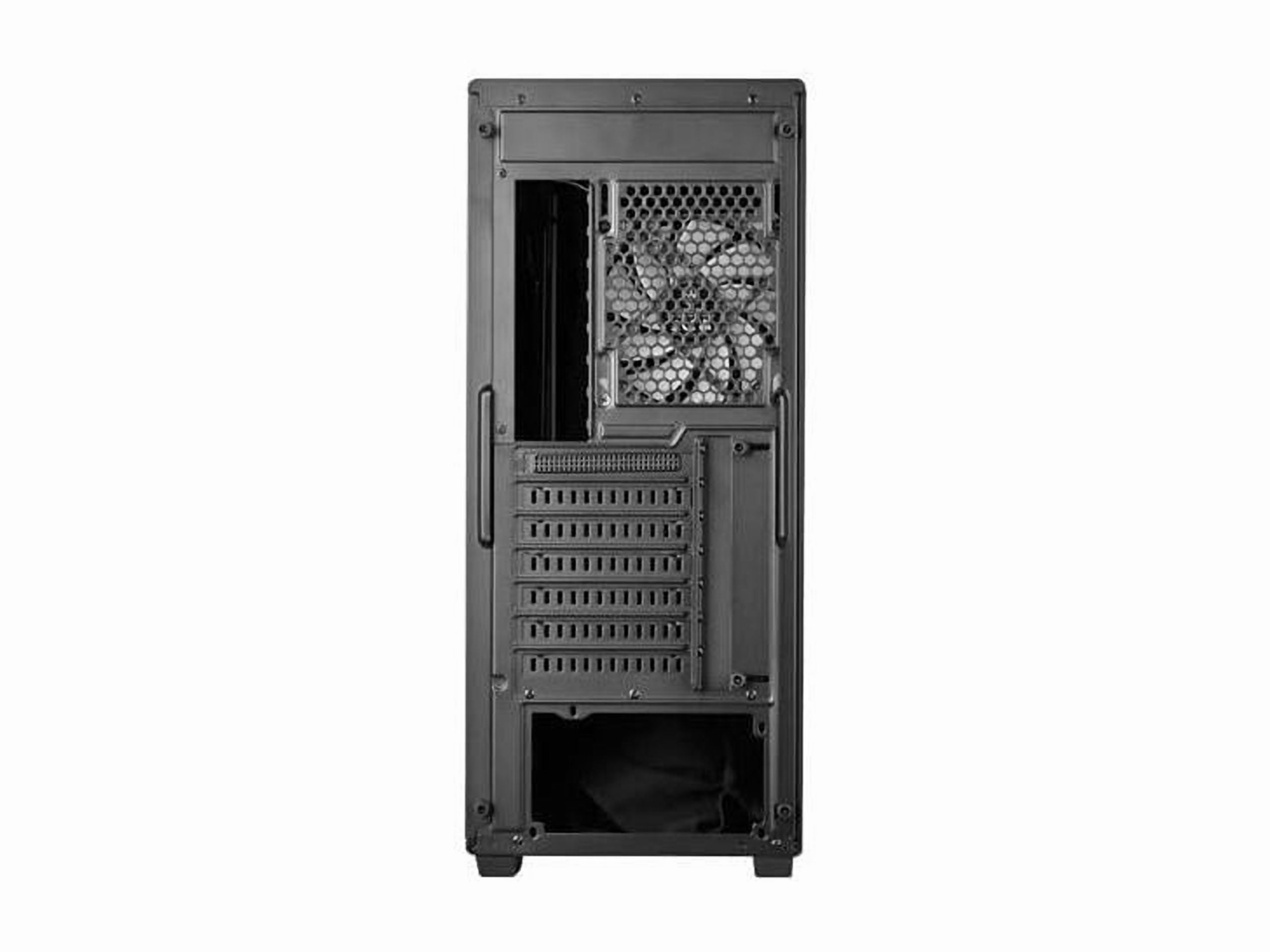 SilverStone Technology FARA 515XR Black Compact ATX Mid-Tower Chassis with Dual Radiator Support and Stunning Rainbow Lighting