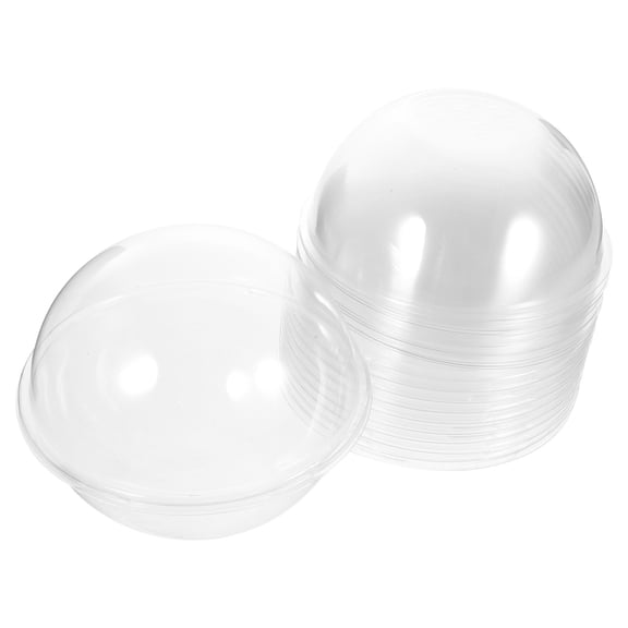 OHOIOLLA Clear Plastic Dessert Boxes for Storage Suitable for Cupcakes Muffins and Small Cakes 10 Pcs