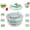 Green, variant on Large Capacity Multi-function Salad Spinner, 6-in-1 Salad Spinner & Vegetable Chopper, Fruit Washing Bowl with Strainer and Quick Stop Button, Easy Clean, Non-Slip Base (Green)