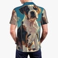 thumbnail image 3 of Balery Colorful Sky Puppy Printed Men’s Short Sleeve Polo Shirt, Midweight Men's Shirt,Golf Polo shirts -3X-Large, 3 of 8