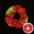 thumbnail image 1 of 2024 Navidad promocional Año nuevo diseño suministros de decoración para fiesta satén LED banda elástica para el cabello diademas ligeras brillo seda Scrunchie, 1 of 4