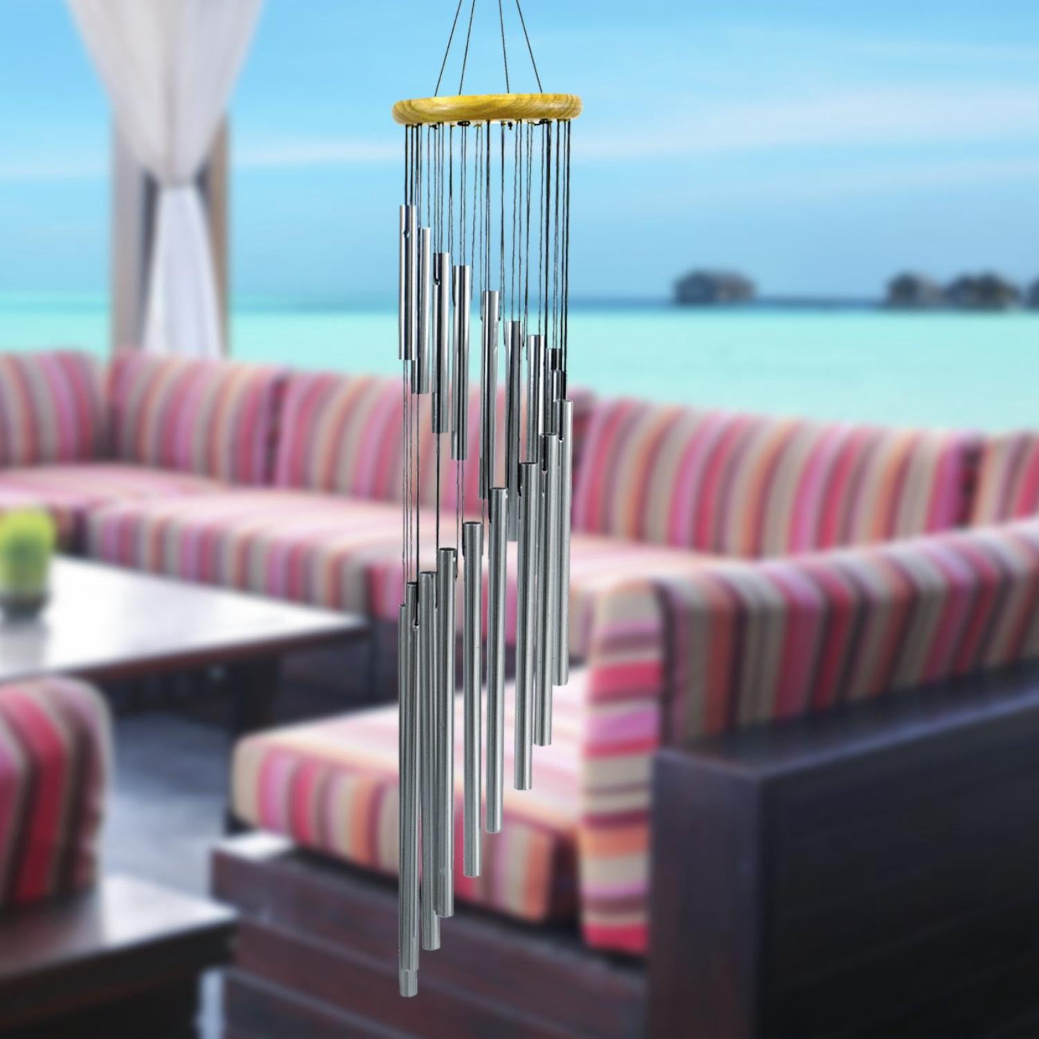 Sorbus Tubular Wind Chimes, Outdoor Garden Decor, Soothing Bell Sounds, Memorial Patio & Deck