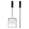 thumbnail image 2 of Update Cat Litter Scooper Herramienta de limpieza fuerte sin doblar con de orificios Metal ligero desmontable para suministros de ga jinwen Pala para arena para gatos, 2 of 7