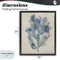 thumbnail image 4 of Stupell Industries Transitional Misty Blue Coral Study Black Floating Frame Canvas Art, 17 x 21, by Amber Sterling, 4 of 8