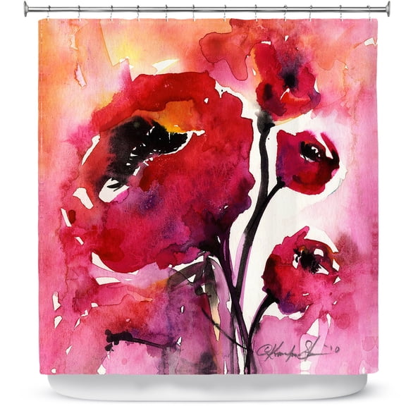 Shower Curtains 70" x 84" from DiaNoche Designs by Kathy Stanion - Floral 17