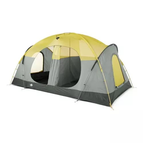 The North Face Wawona 8-Person Camping Tent, Agave Green/Asphalt Grey