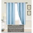 thumbnail image 3 of Gorgeous Home Linen 1-Piece Thermal Lined Blackout Window Curtain Silver Grommets (Light Blue, 63" Length ) K34, 3 of 5