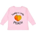 thumbnail image 3 of Inktastic Daddy's Little Peach Cute Peach Heart Boys or Girls Long Sleeve Toddler T-Shirt, 3 of 5