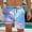 Light Blue, variant on COSFO Starry Sky Short Swim Trunks Men Elastic Waist Casual Relaxed Fit Beach Summer Board Shorts