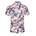 thumbnail image 3 of Qiopertar Liquidation à Moins de 5$ Chemise Décontractée Hawaïenne à Col Rabattu Imprimé Manches Courtes Boutonnée en Solde, 3 of 5