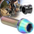 thumbnail image 4 of AMONIDA Stem Screws, Oval Head Workmanship Titanium Alloy Stem Screw For Bicycle Bicycle Disc Brake Clamp Set Screw Bike Handlebar Stem Screws Road Bike, 4 of 8