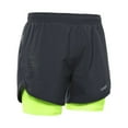 thumbnail image 6 of Lixada Lixada Men's 2-in-1 Running Shorts Quick Drying Breathable Active Training Exercise Jogging Cycling Shorts with Longer Liner, 6 of 7