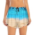 thumbnail image 2 of Goofa Boards and Beach Printed Women 2 in 1 Running Shorts,Quick Dry Athletic Workout Shorts,High Waisted Athletic Shorts with Liner Pockets-, 2 of 9