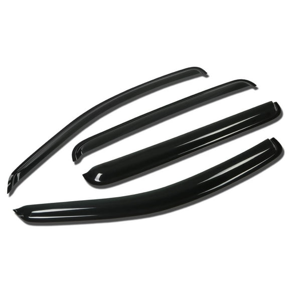 DNA Motoring WVS-029 For 2004 to 2009 Dodge Durango / Chrysler Aspen 4pcs Window Vent Visor Deflector Rain Guard (Dark Smoke) 05 06 07 08