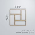 thumbnail image 3 of Ekena Millwork 7 3/8"W x 7 3/8"H x 1/4"T Extra Small Sheffield Decorative Fretwork Wood Wall Panels, Cherry, 3 of 18