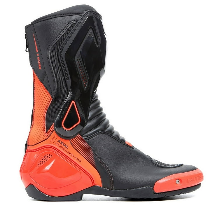 Dainese Nexus 2 Mens Motorcycle Boots Black/Fluo Red 46 EUR