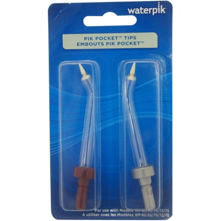 Waterpik Pik Pocket Tips For Models WP-60/65/70/72/75, Color May Vary [PP-70E] (Best Waterpik For Tonsil Stones)