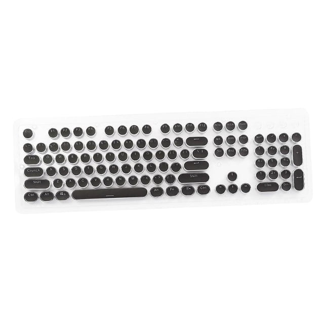 Teclas de cristal para s mecánicos completo de 108 teclas para s 12,6 cmx 6cm,,2 pulgadas - negro Hugo teclado de teclas de pudín