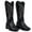 690 Black, variant on Ecetana Cowboy Boots for Women Wide Calf Square Toe Embroidered Western Cowgirl Boots