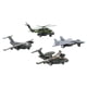 thumbnail image 4 of Juguete Modelo De Avión, Aleación Divertida, 4 Piezas, Regalo De Cumpleaños, Juguete De Avión Extraíble Para Niños, Niños Para Fiestas ANGGREK  AC7623, 4 of 8