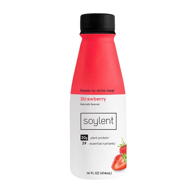 Soylent Ready to Drink Meal Replacement Shake, Strawberry, 14 Oz