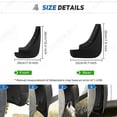 thumbnail image 3 of Exquisite for Mazda 3 (BK) Hatchback M3 2004-2008 2005 2006 2007 Car Front Rear for Fender Splash Guards Mudflaps Mudguards Mud Flaps, 3 of 5