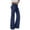 Navy, variant on Girls Wide Leg Cargo Pants Size 10-12 Drawstring High Waist Sweat Pants Flap Pocket Hiking Trousers 5T
