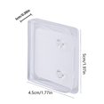 thumbnail image 3 of 2/4/8Pcs Clear Shower Liners Curtain Clip Windproof Self Adhesive Shower Splash Guard Holder Clamps Bathroom Accessories, 3 of 4